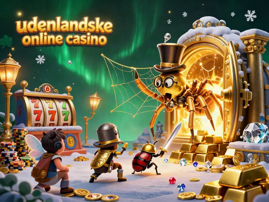 Experience the excitement of udenlandske online casino gaming with vibrant 3D characters and a treasure-filled atmosphere.