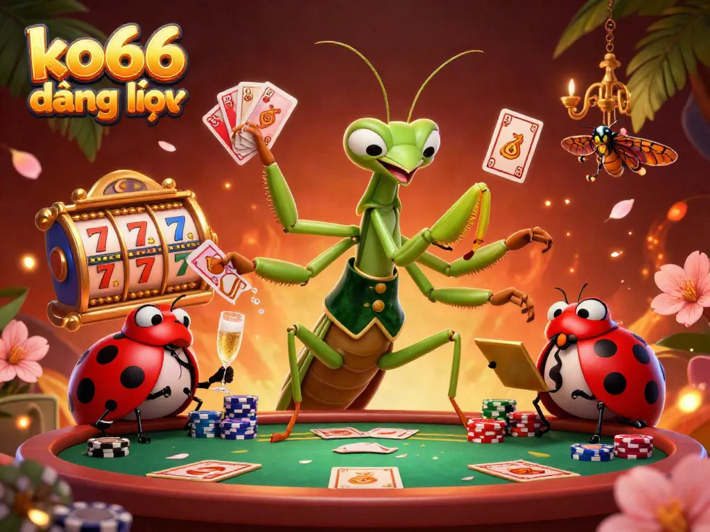 Experience thrilling games at ko66 đăng nhập with vivid illustrations showcasing exciting casino actions and characters.