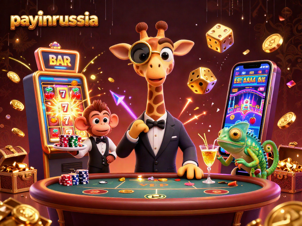Utilisez payinrussia pour profiter des paiements en ligne en toute sécurité avec des éléments de jeu amusants