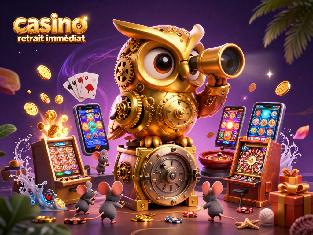 Jouez sur un casino en ligne retrait immédiat avec des personnages animés et des éléments de jeu captivants.